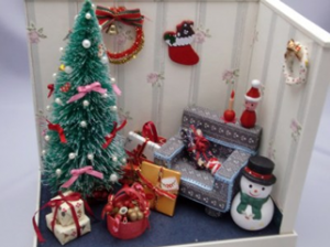 2011年 プレゼント用に作ったドールハウスのクリスマス
