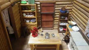 ハウスの中の制作中です。